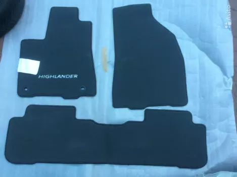 Коврики текстильные, антрацит для Toyota Highlander (2014 - 2017)