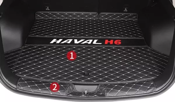 Коврики в багажник 2 элемента полиуретан Haval H6 2021-