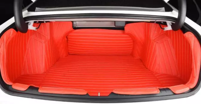 Коврики в багажник, 5 элементов, полиуретановые, красные You Qiang QNG00214 для Hyundai Sonata (8G) DN8 2020-