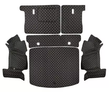 Коврики в багажник 6 элементов (полиуретан, черные) Honda CRV 2020-