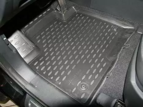 Коврики в салон, 4 штуки (полиуретан, черные) Element NLC.20.53.210h Hyundai Santa Fe (3G) 2012-