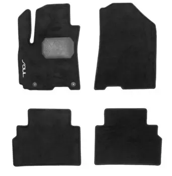 Коврики в салон Hyundai/Kia велюр черный R8140K0100 Kia Soul (3G) 2019-