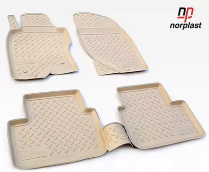 Коврики в салон Норпласт полиуретан бежевый NPA10C43652Beige KIA Sorento (3G) Prime 2014-