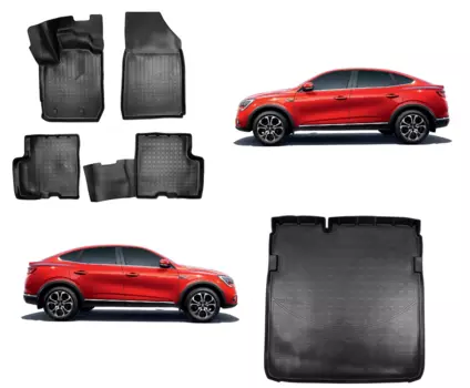 Коврики в салон Норпласт полиуретан черный NPA11C69025 Renault Arkana 2019-