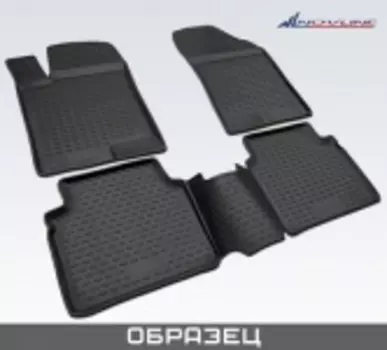 Коврики в салон Новлайн полиуретан черный Nissan Pathfinder (4G) рест. 2016-