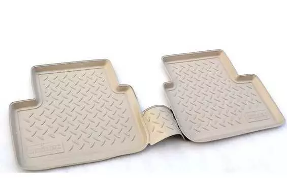 Коврики в салон (полиуретан, бежевые, 3 ряд) Норпласт NPL-Po-43-23-B Kia Mohave 2009-2015