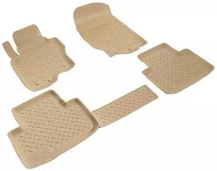 Коврики в салон (полиуретан, бежевые) Норпласт NPL-Po-33-51-B Infiniti FX 2008-