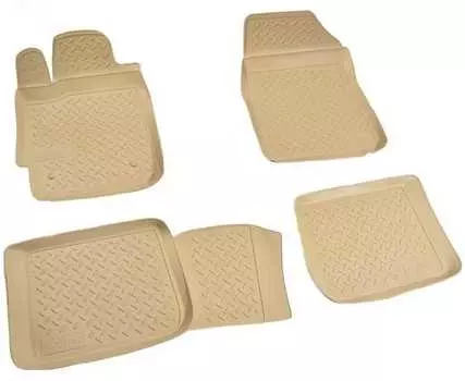 Коврики в салон (полиуретан, бежевые) Норпласт NPL-Po-88-09-B Toyota Camry 2006-2011