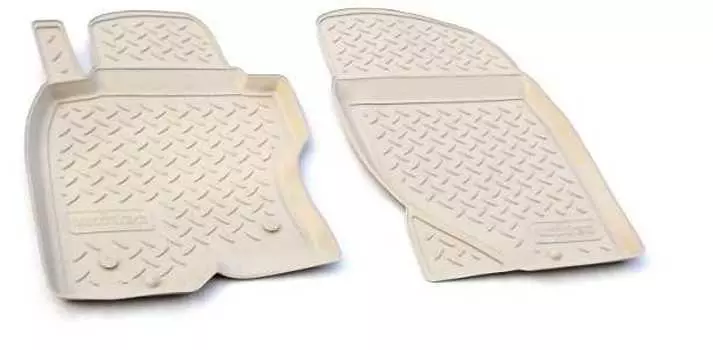 Коврики в салон (полиуретан, бежевые, передние) Норпласт NPA10-C61-604-B Nissan Qashqai (J11) 2014-2018