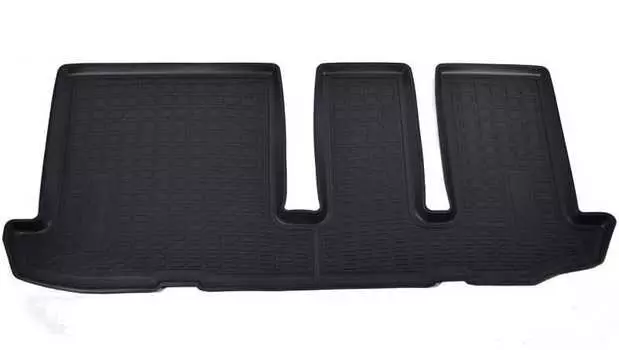 Коврики в салон (полиуретан, черные, 3 ряд) Норпласт NPA00-C61-455 Nissan Pathfinder R52 2014-