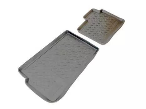 Коврики в салон (полиуретан, черные, 3 ряд) Норпласт NPL-Po-30-52 Honda Pilot 2008-2011