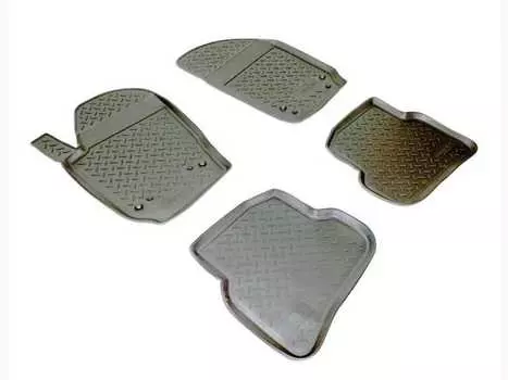 Коврики в салон (полиуретан, черные, HB/coupe) Норпласт NPL-Po-95-41 Volkswagen Polo 2009-2014