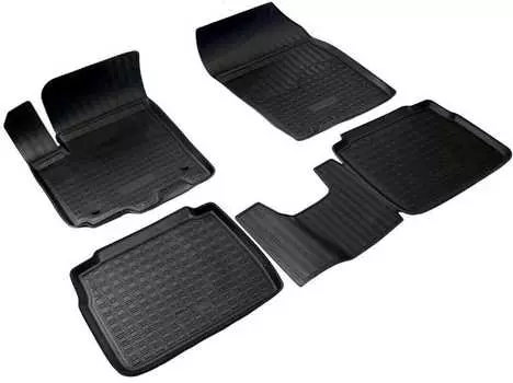 Коврики в салон (полиуретан, черные, HB) Норпласт NPA11-C85-700 Suzuki SX4 2014-2015