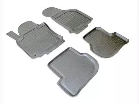 Коврики в салон (полиуретан, черные) Норпласт NPA10-C81-390 Skoda Octavia II 2004-2012