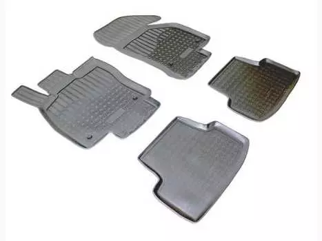 Коврики в салон (полиуретан, черные) Норпласт NPA10-C95-170 Volkswagen Golf VI 2013-