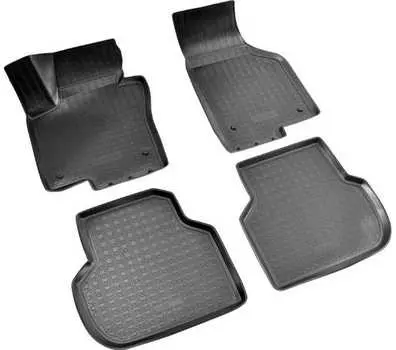 Коврики в салон (полиуретан, черные) Норпласт NPA10-C95-245 Volkswagen Jetta VI 2014-