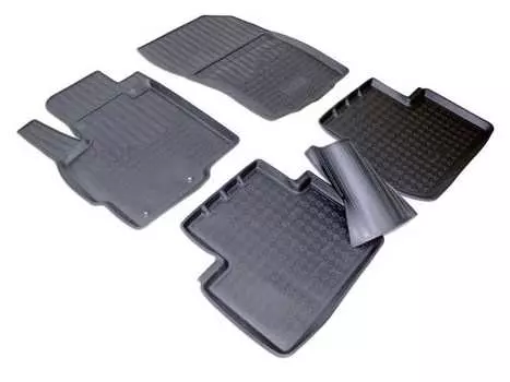 Коврики в салон (полиуретан, черные) Норпласт NPA11-C14-400 Citroen C-Crosser 2007-2013