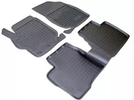 Коврики в салон (полиуретан, черные) Норпласт NPA11-C14-450 Citroen C-Elysee 2012-