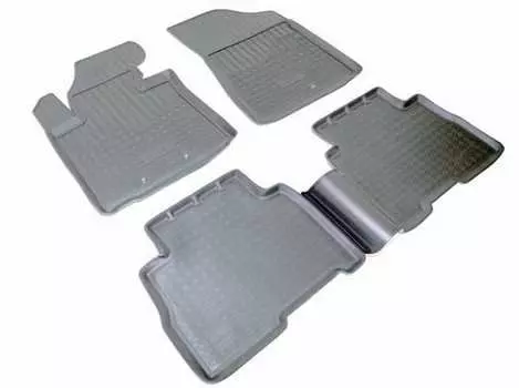 Коврики в салон (полиуретан, черные) Норпласт NPA11-C43-650 Kia Sorento IV 2013-