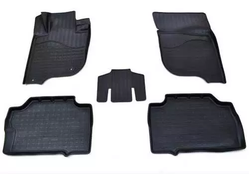 Коврики в салон (полиуретан, черные) Норпласт NPA11-C59-703 Mitsubishi Pajero Sport 2016-