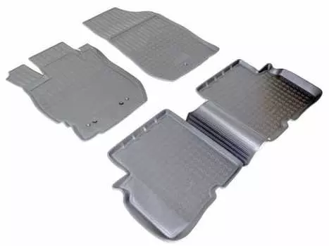 Коврики в салон (полиуретан, черные) Норпласт NPA11-C61-020 Nissan Almera 2012-