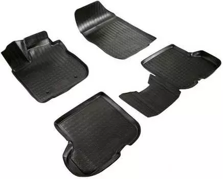 Коврики в салон (полиуретан, черные) Норпласт NPA11-C69-605 Renault Sandero 2014-2018