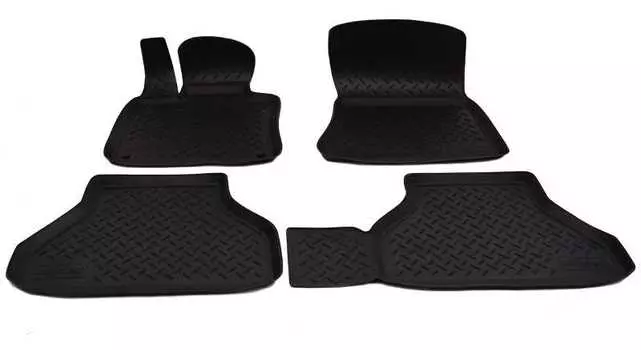 Коврики в салон (полиуретан, черные) Норпласт NPL-Po-07-06 BMW X5 2007-2013