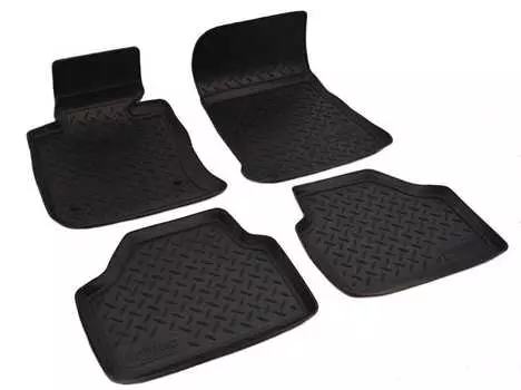 Коврики в салон (полиуретан, черные) Норпласт NPL-Po-07-60 BMW X1 2009-2015