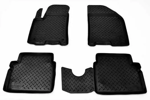 Коврики в салон (полиуретан, черные) Норпласт NPL-Po-12-04 Chevrolet Aveo 2006-2015