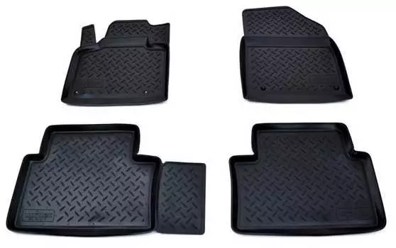 Коврики в салон (полиуретан, черные) Норпласт NPL-Po-14-17 Citroen C5 2008-