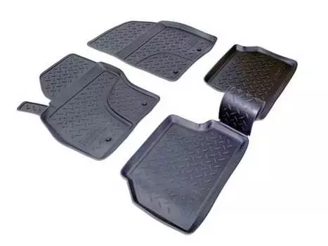 Коврики в салон (полиуретан, черные) Норпласт NPL-Po-22-16 Ford Focus II 2008-2010