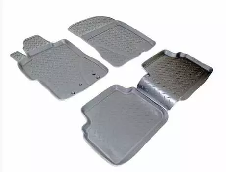 Коврики в салон (полиуретан, черные) Норпласт NPL-Po-30-08 Honda Civic 2006-2011