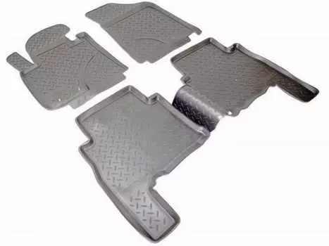 Коврики в салон (полиуретан, черные) Норпласт NPL-Po-43-65N Kia Sorento III 2010-2012