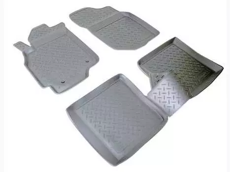 Коврики в салон (полиуретан, черные) Норпласт NPL-Po-59-21 Mitsubishi Lancer 2003-2007