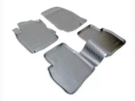 Коврики в салон (полиуретан, черные) Норпласт NPL-Po-61-31 Nissan Note 2006-2012