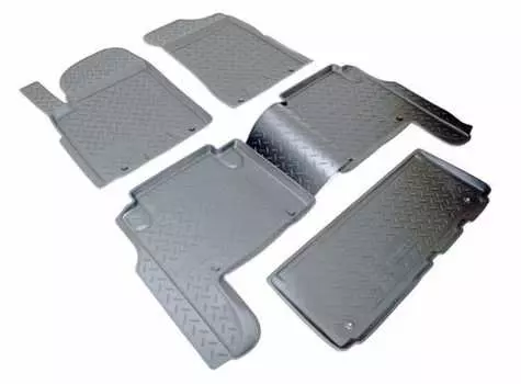 Коврики в салон (полиуретан, черные) Норпласт NPL-Po-61-49 Nissan Patrol 2010-