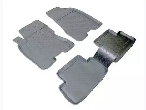 Коврики в салон (полиуретан, черные) Норпласт NPL-Po-61-81 Nissan X-Trail 2007-2013