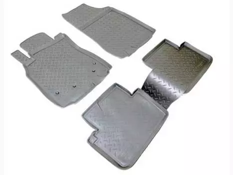 Коврики в салон (полиуретан, черные) Норпласт NPL-Po-69-08 Renault Fluence 2010-2015