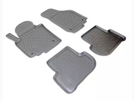 Коврики в салон (полиуретан, черные) Норпласт NPL-Po-81-90 Skoda Yeti 2009-