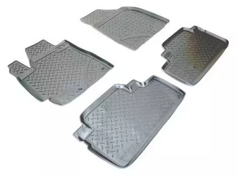 Коврики в салон (полиуретан, черные) Норпласт NPL-Po-88-17 Toyota Highlander 2010-2013