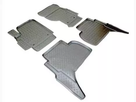 Коврики в салон (полиуретан, черные) Норпласт NPL-Po-95-05 Volkswagen Amarok 2010-