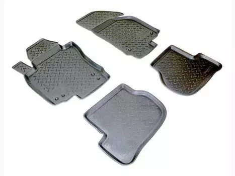 Коврики в салон (полиуретан, черные) Норпласт NPL-Po-95-16 Volkswagen Golf VI 2010-2012