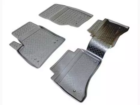 Коврики в салон (полиуретан, черные) Норпласт NPL-Po-95-55 Volkswagen Touareg 2007-2009