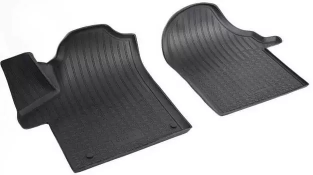 Коврики в салон (полиуретан, черные, передние) Норпласт NPA10-C56-760 Mercedes Vito 2015-