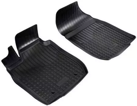 Коврики в салон (полиуретан, черные, передние) Норпласт NPA10-C94-552 Lada Largus 2012-