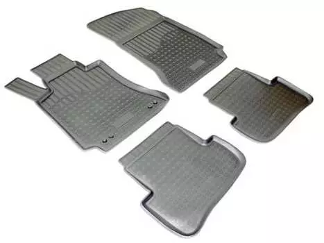 Коврики в салон (полиуретан, черные, SD) Норпласт NPA10-C56-190 Mercedes C-Class 2008-2013