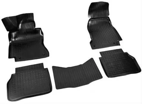 Коврики в салон (полиуретан, черные, SD) Норпласт NPA11-C56-410 Mercedes E-Class 2016-