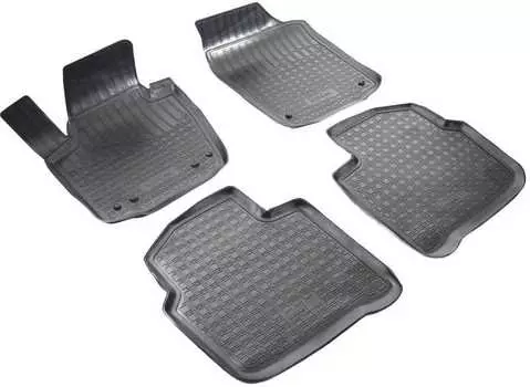 Коврики в салон (полиуретан, серые) Норпласт NPA10-C81-650-G Skoda Rapid 2014-