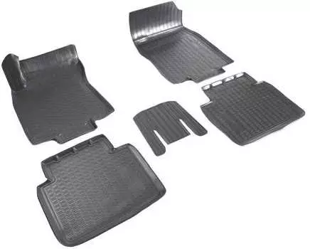 Коврики в салон (полиуретан, серые) Норпласт NPA11-C61-812-G Nissan X-Trail (T32) 2014-