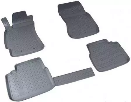 Коврики в салон (полиуретан, серые) Норпласт NPL-Po-84-08-G Subaru Forester 2008-2012
